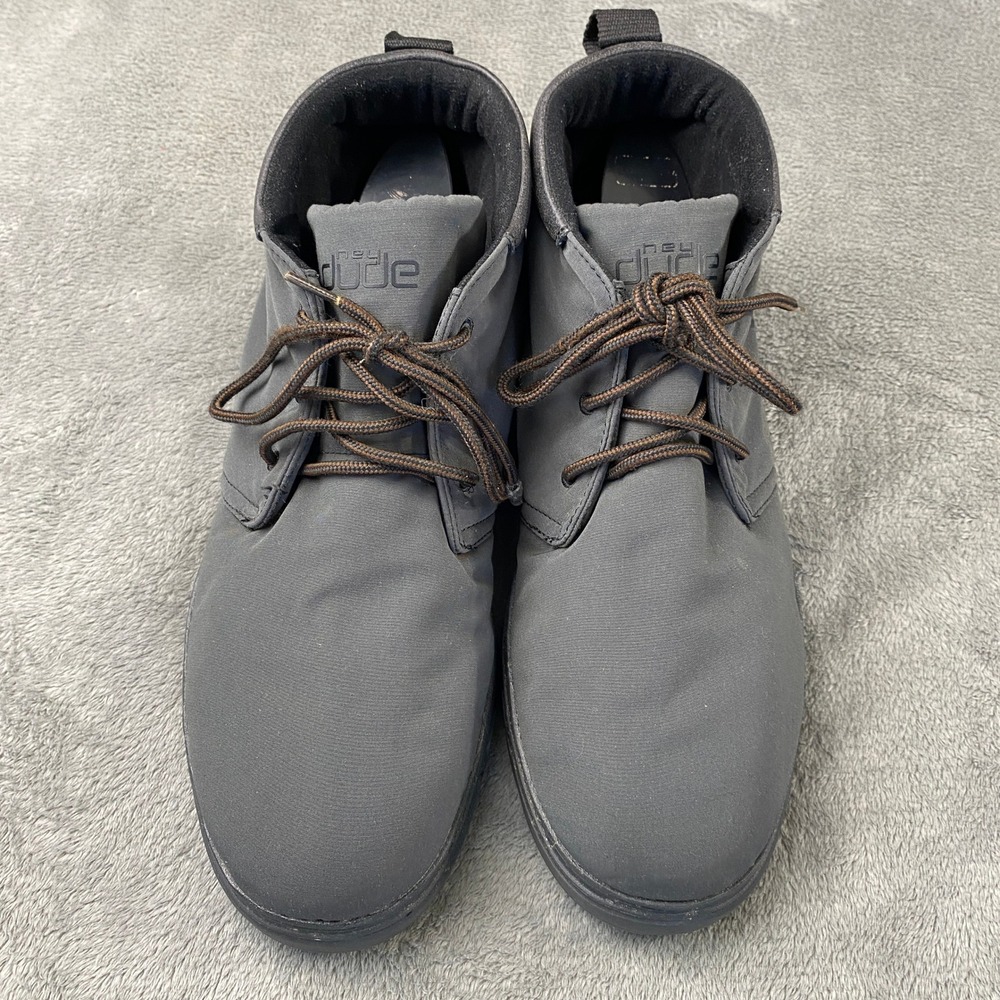 Hey Dude Spencer Eco Boots Mens Size 15 US 48 EU Charcoal Chukka Comfort Warm